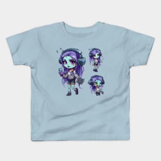 Haloween Zombie Girls Kids T-Shirt